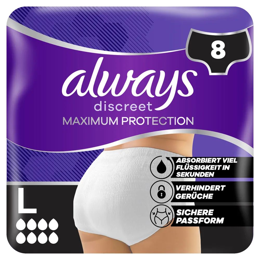 always Discreet Inkontinenz Pants Max Protection L 8