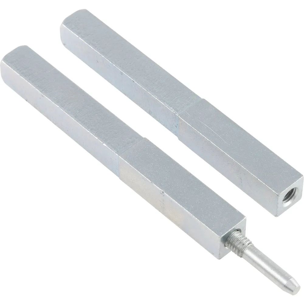 Grundmann Drückerstift GEOS 247V geteilt, LI 80 x LA 80, VK: 8,5/9/8,5 mm, Stahl verzinkt