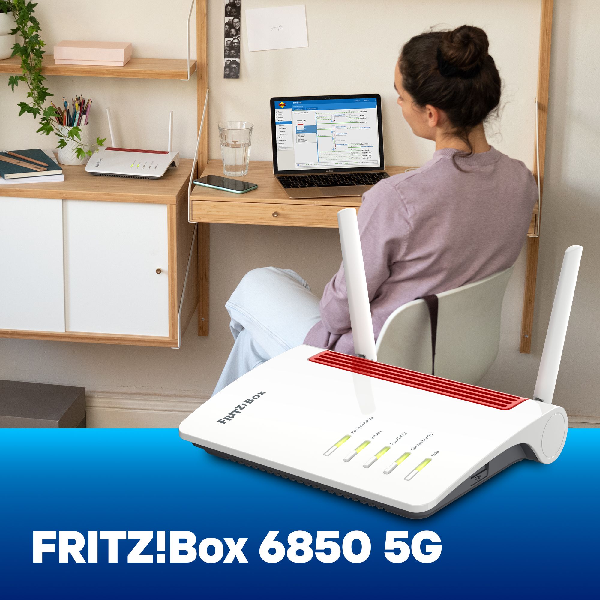FRITZ!Box 6850 5G v2 + FRITZ!Repeater 2400 - SET