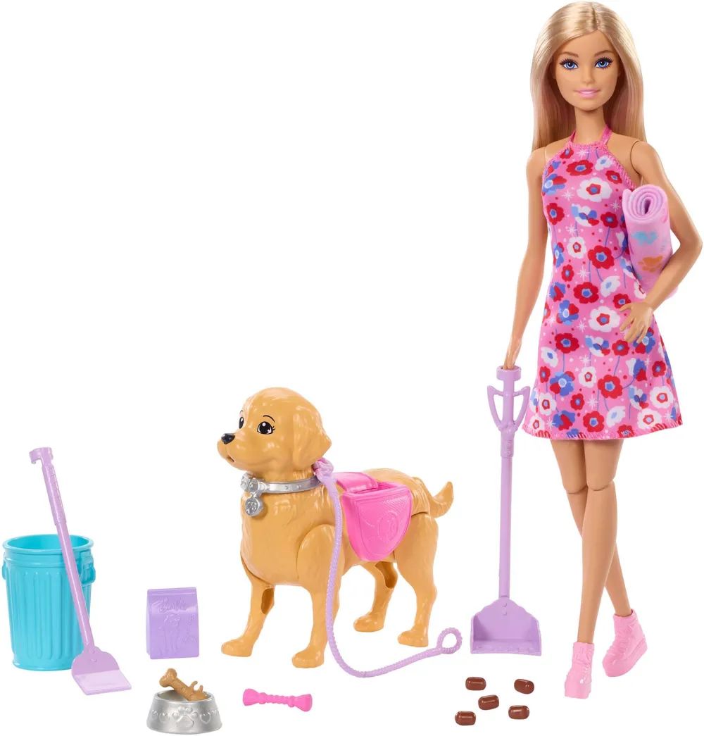 Mattel GmbH BRB Malibu Hundespaziergang Spielset