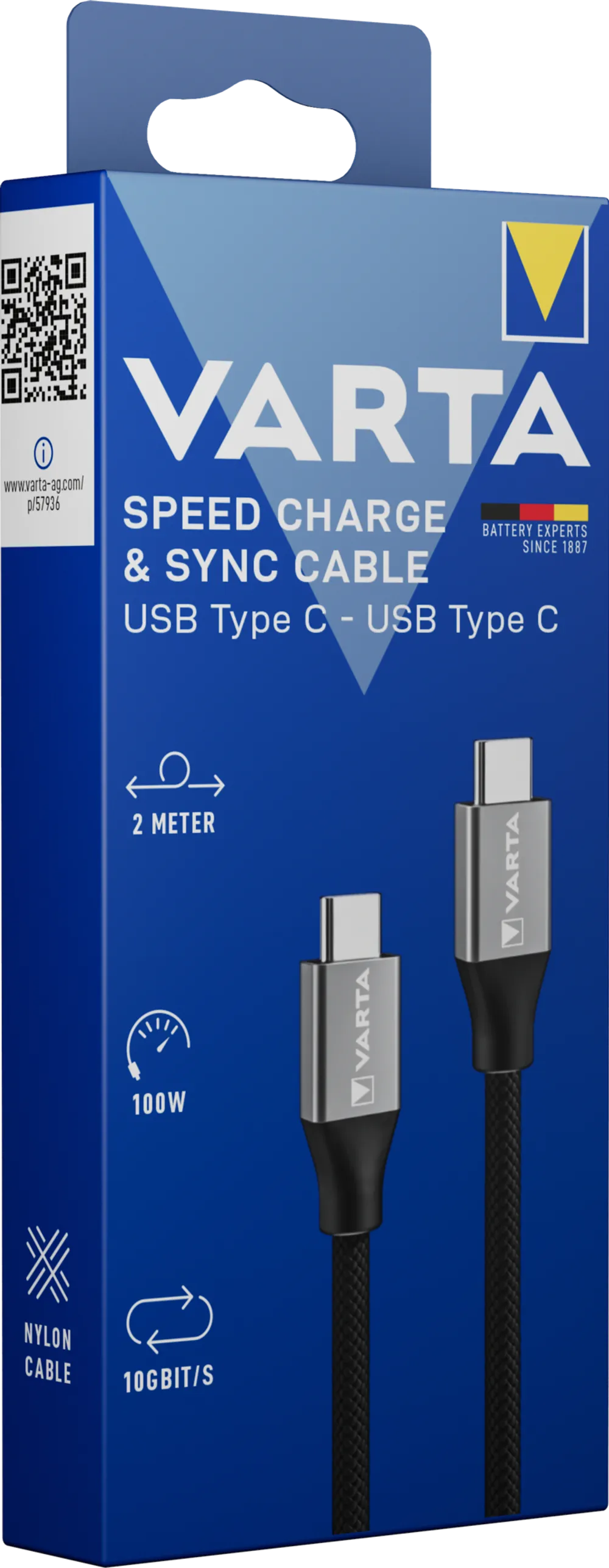 VARTA Cable USB Type C - USB Type C