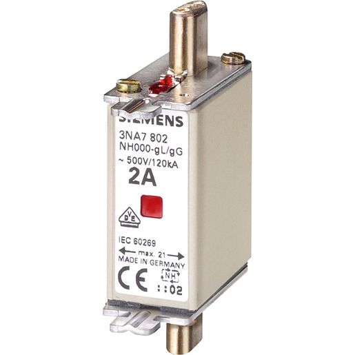 Siemens NH-SICH.EINSATZ 500V GR000 50A / SIEMEN NH000/ 50A 500V 3NA7820