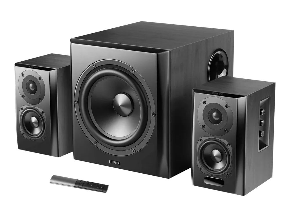 Edifier S351DB - Lautsprechersystem - für PC - 2.1-Kanal - kabellos - Bluetooth - 150 Watt (Gesamt)