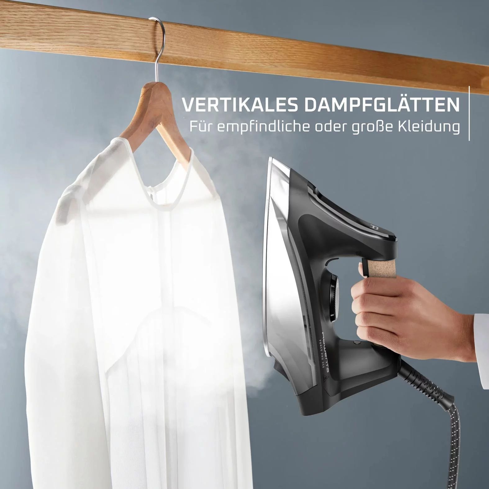 Rowenta VR7443 Dampfbügelstation Force Pro 350 - Schwarz & Dunkelrot
