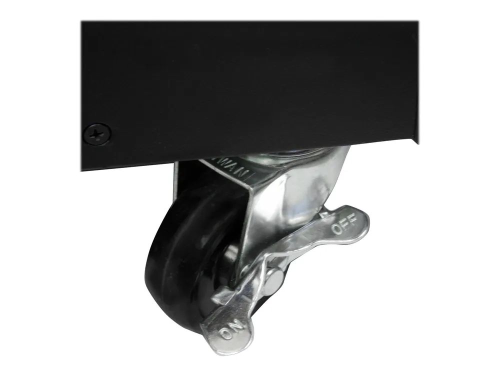 StarTech.com Startech Mobiles Server Rack mit Griffen - rollbarer Serverschrank / Netzwerschrank - 9HE - Schrank - Schwarz - 9U - 58.4 cm (23")