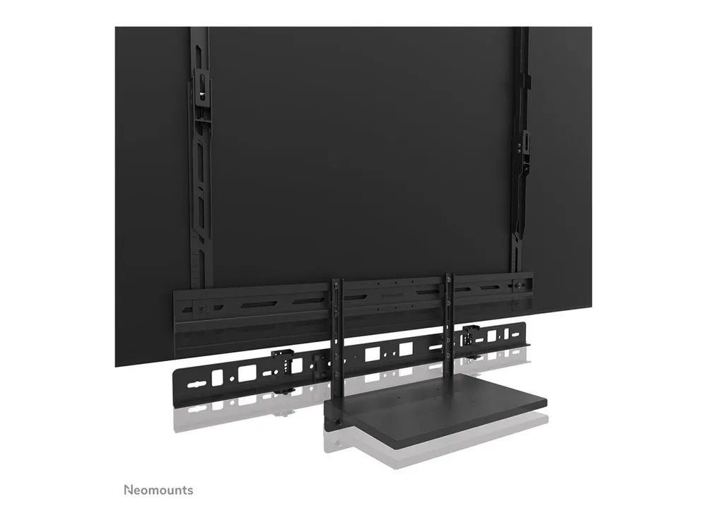 Neomounts AV60-500BL - Befestigungskit (Montageklammer, Laptop-Ablage) - für Videobar / Laptop - Universal - Schwarz - Bildschirmgröße: 109.2-279.4 cm (43"-110")