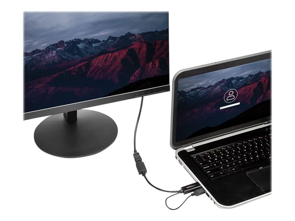 StarTech.com 4K 30Hz HDMI to DisplayPort Video Adapter w/ USB Power - 6 in - HDMI 1.4 (Male)