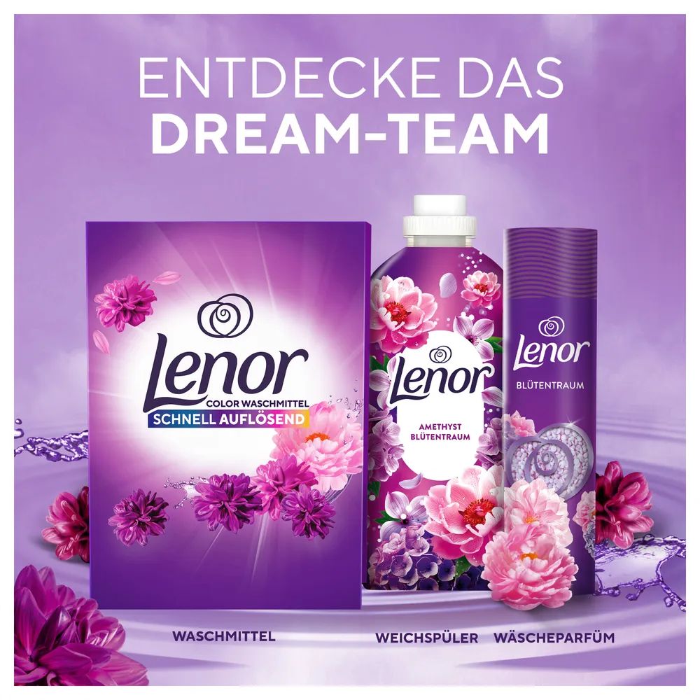 Lenor WM Pulver Amethyst & Blütentraum 2.25KG 