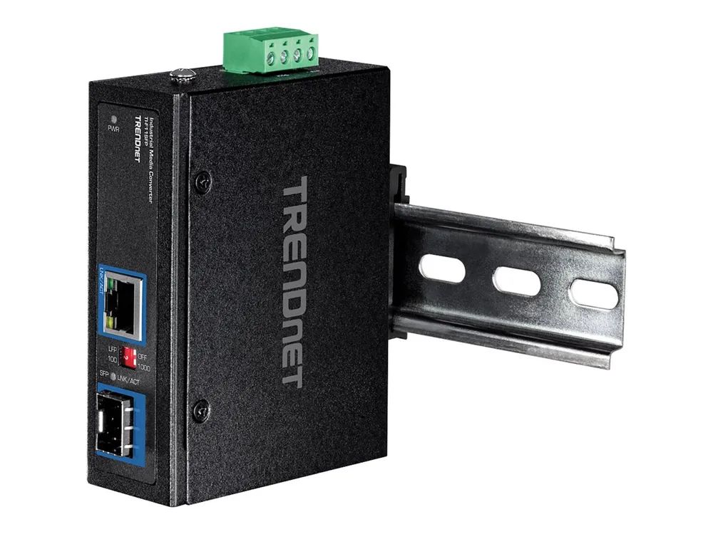 TRENDnet TI-F11SFP - Medienkonverter - 1GbE - 10Base-T, 100Base-TX, 1000Base-T - RJ-45 / SFP (mini-GBIC)