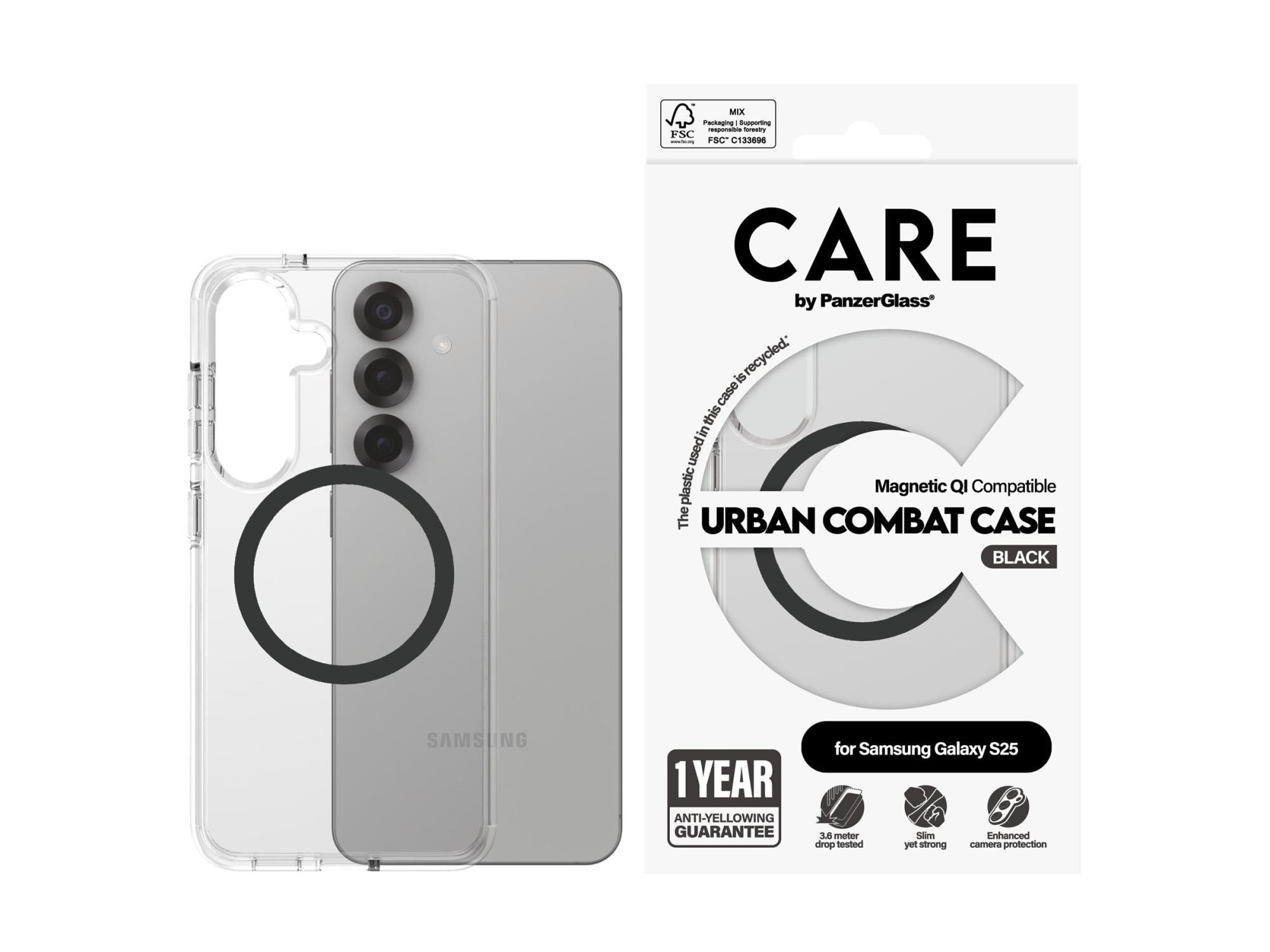 PanzerGlass CARE by PanzerGlass Urban Combat - Hintere Abdeckung für Mobiltelefon - Polycarbonat, Thermoplastisches Polyurethan (TPU)