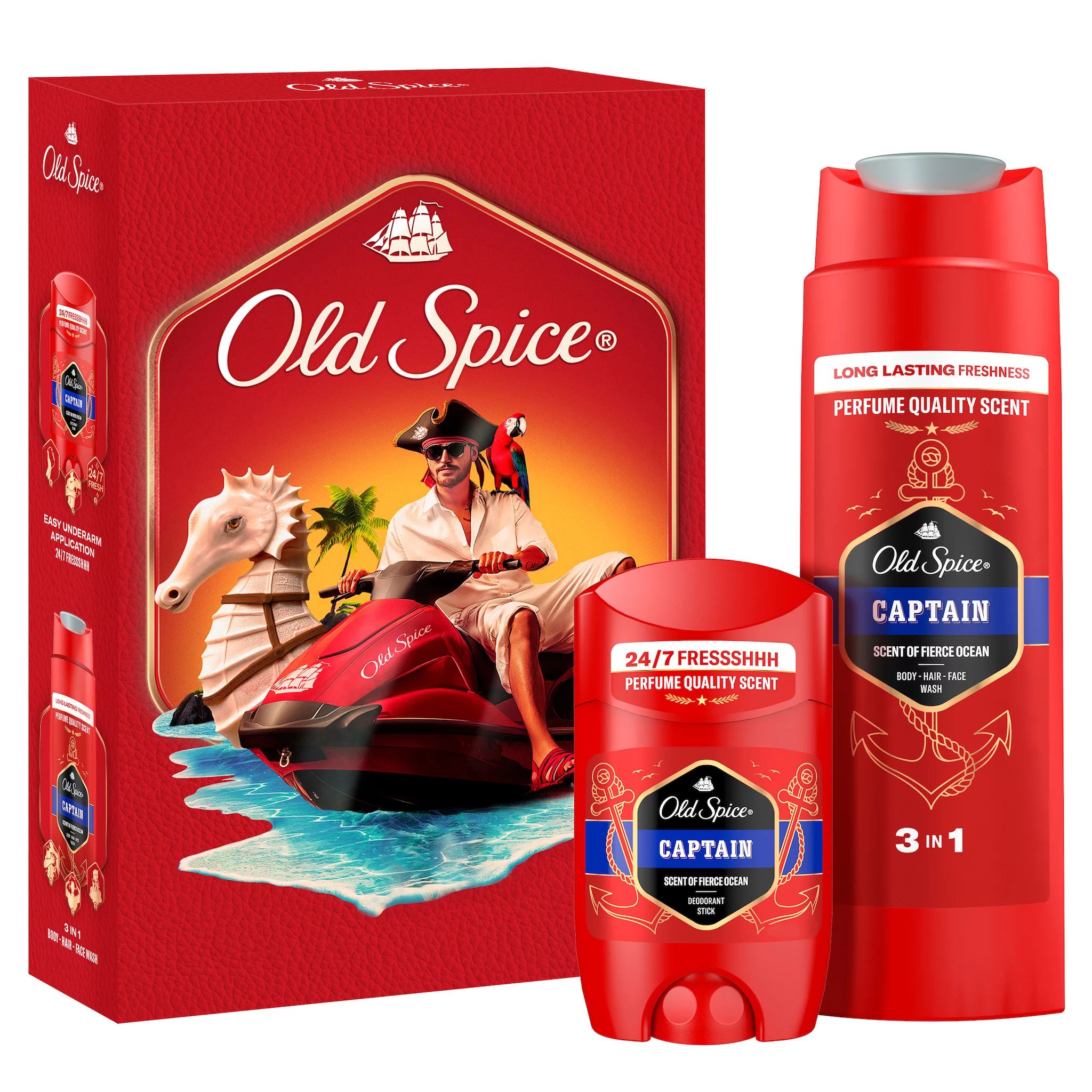 Old Spice Geschenkset Modern Captain (Stick, SG)