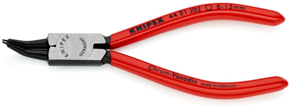 KNIPEX Sicherungsringzange für Innenringe in Bohrungen 45° gewinkelt mit Kunststoff überzogen schwarz atramentiert 140 mm