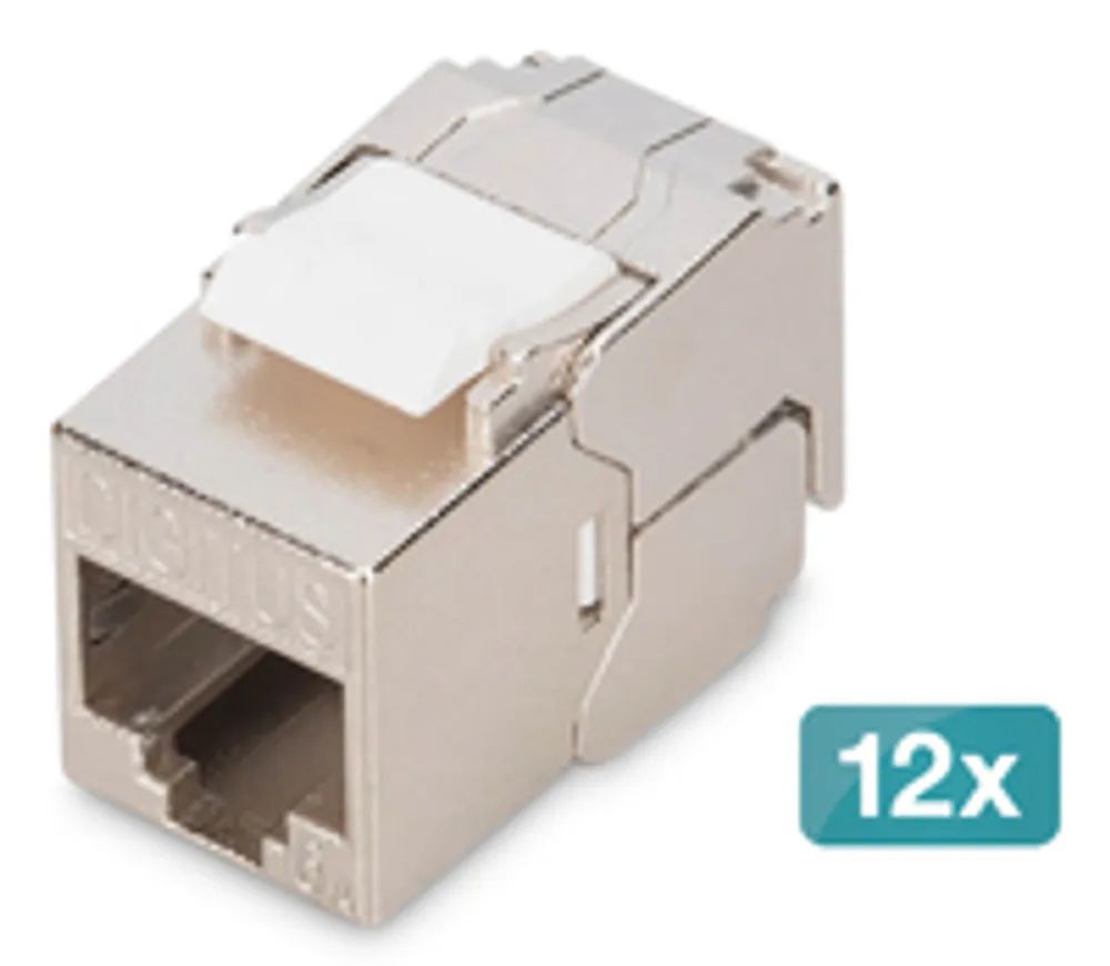 DIGITUS Keystone Cat6A geschirmt 12 Stk. werkzeugfr