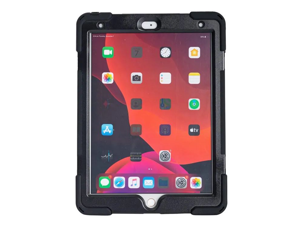 techair classic pro - Schutzhülle für Tablet - widerstandsfähig - Silikon, Polycarbonat - Schwarz - 10.2" - für Apple 10.2-inch iPad (7. Generation, 8. Generation, 9. Generation)