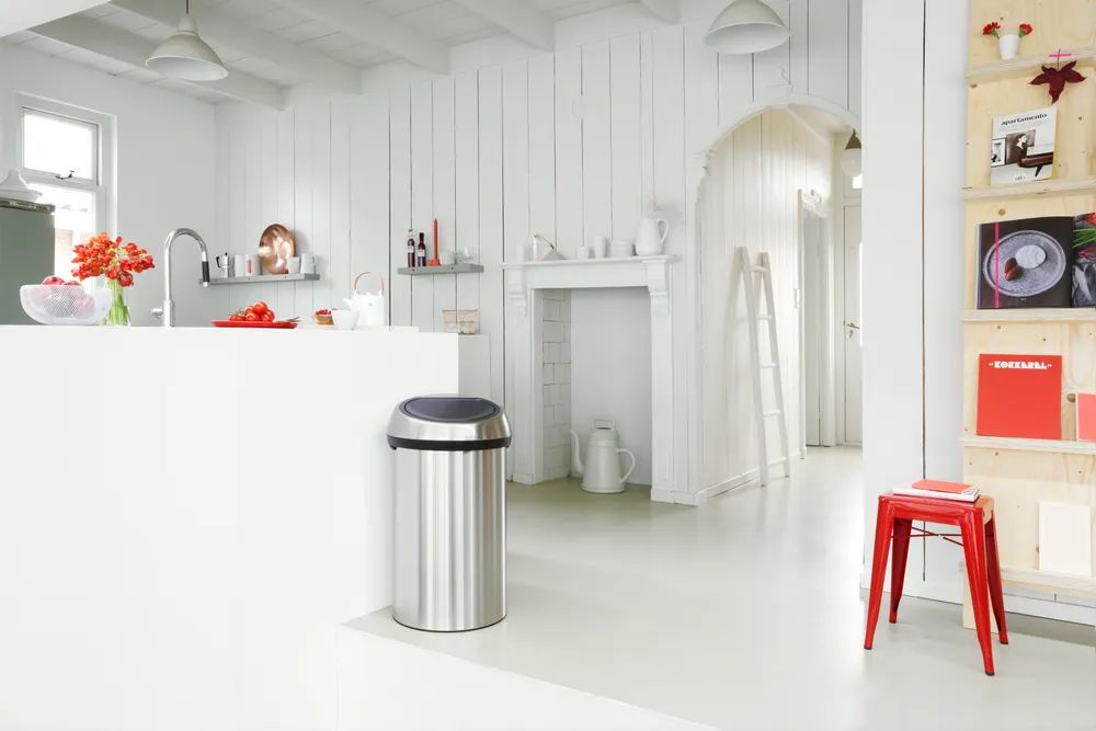 Brabantia Touch Bin, 60L - Matt Steel Fingerprint Proof