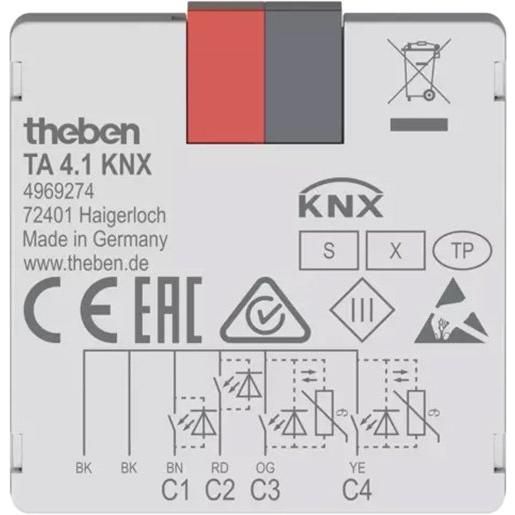 Theben TASTERSCHNITTSTELLE 4FACH UP / THEBEN T4969274 KNX T4969274