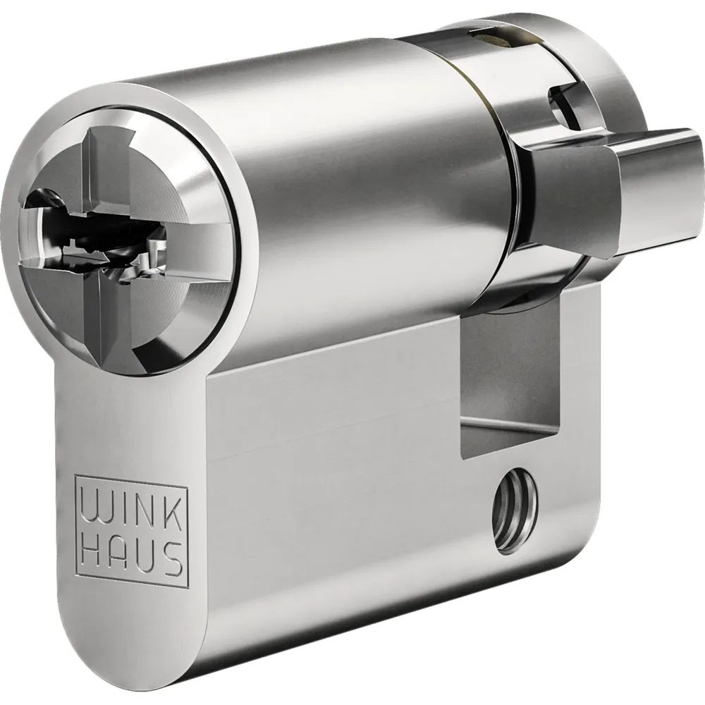 WINKHAUS Einbauhalbzylinder keyTec N-Tra, verschiedensperrend, 55 mm