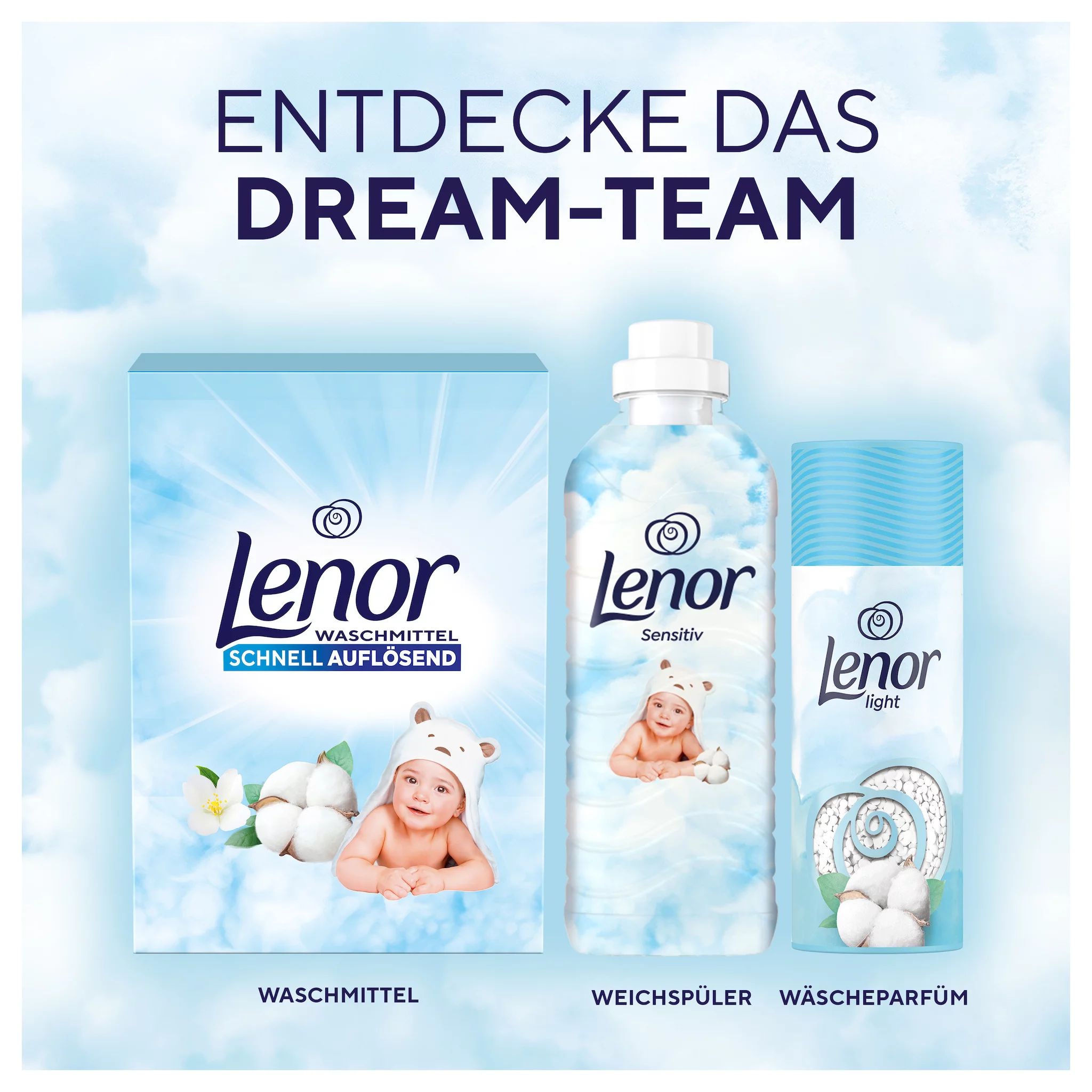 Lenor WM Pulver Sensitiv  0.9KG - 18WL