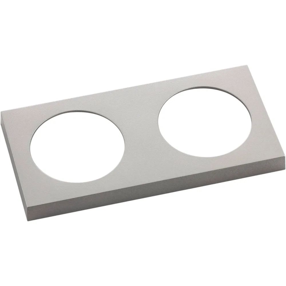 BERKER Integro Pure Rahmen 2-fach Edelstahl Effekt lackiert
