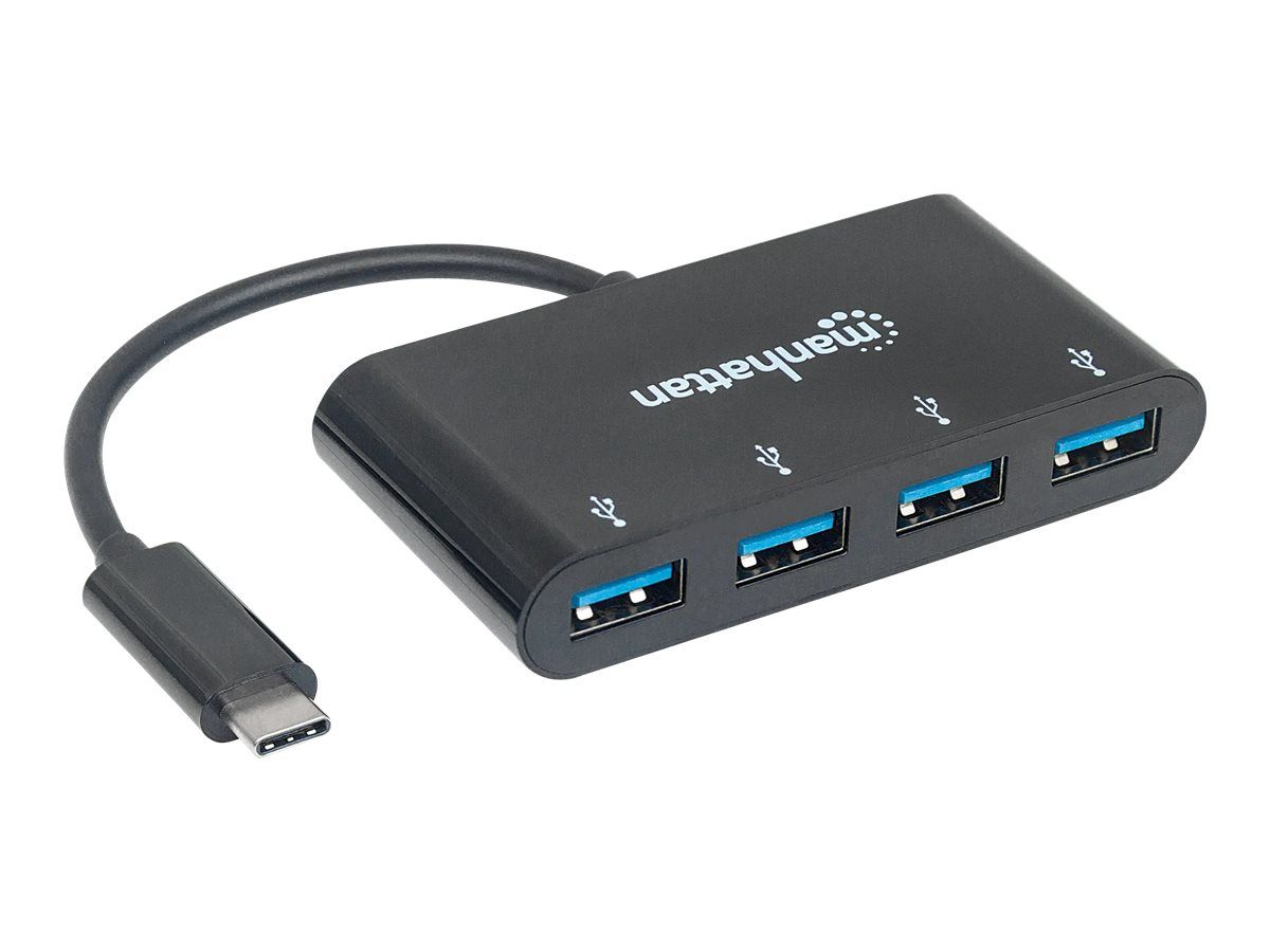 Manhattan USB-C Dock/Hub, Ports (x4): USB-A (x4)