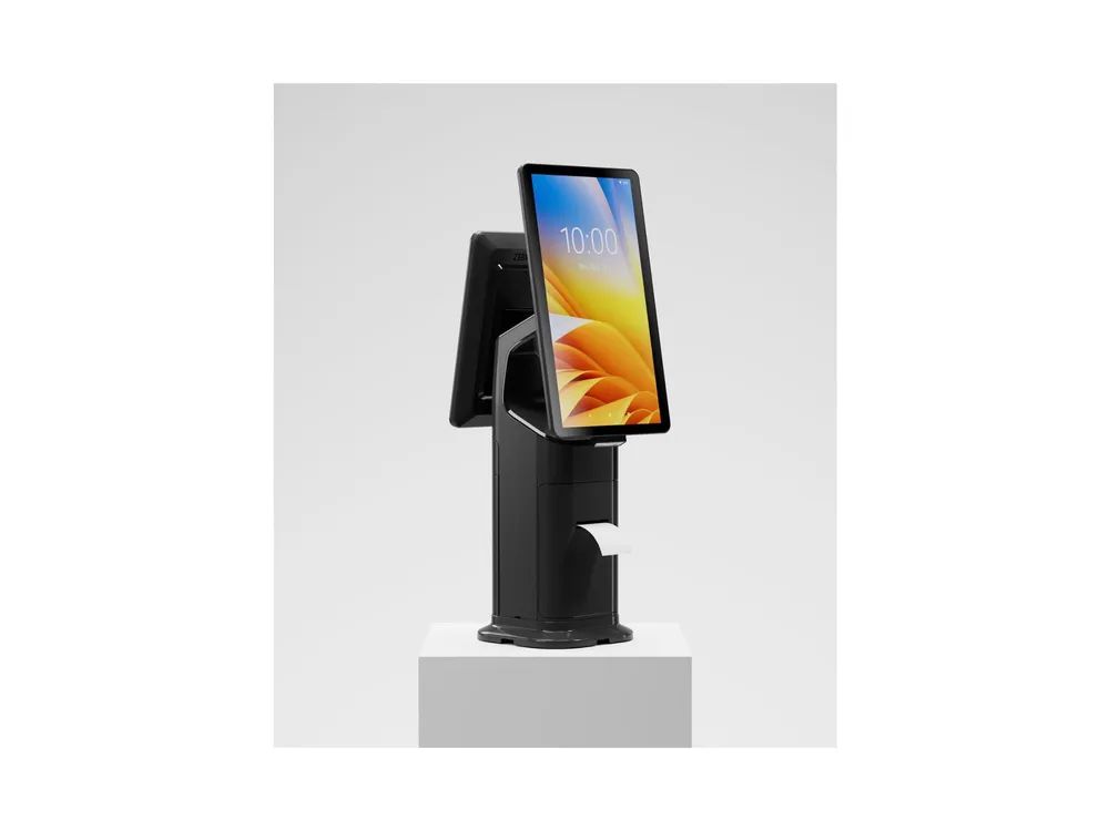 Zebra KC50 - Kiosk - 1 5430 / 2.1 GHz - RAM 6 GB - Flash 64 GB - 1GbE, Bluetooth, Wi-Fi 6, Bluetooth 5.3, NFC - WLAN: 802.11 a/b/g/n/ac/ax/d/h/i/k/r/v/w/mc, Bluetooth 5.3, NFC - Android 13 GMS - Monitor: LED 38.1 cm (15")