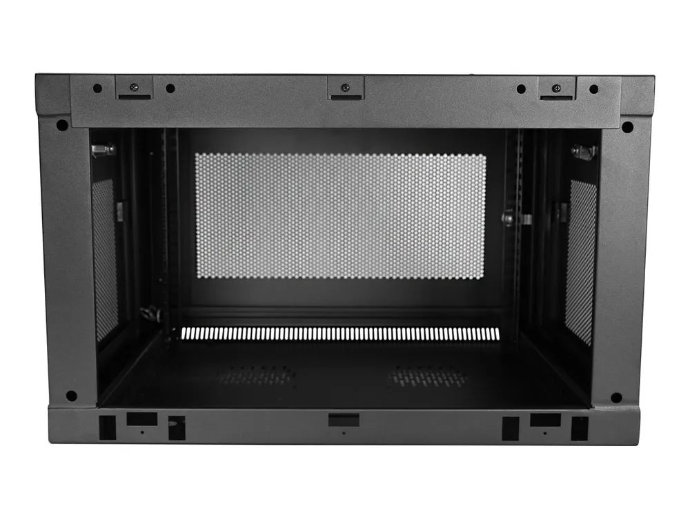 StarTech.com 6HE 19 Zoll Wand Netzwerkschrank - 2 Pfosten, 37,5cm tiefes, abschließbares Serverschrank - belüftetes IT/AV Rack mit Fachboden und Klettband, vormontiert (RK616WALM)