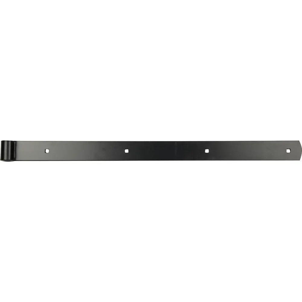 Sonneck Langbänder mittig gerollt,ohne Kegel, 600 x 40 x 5 mm, Stahl schwarz RAL9005