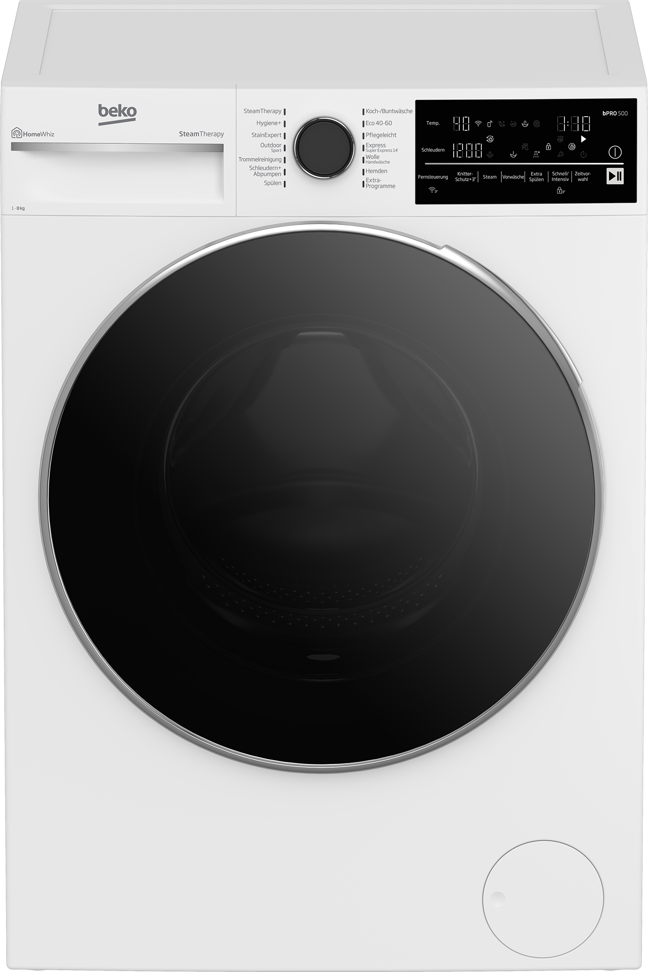 Beko B5WFT78410W Waschmaschine, 1-8 kg, 1400 U/min, Weiß, 