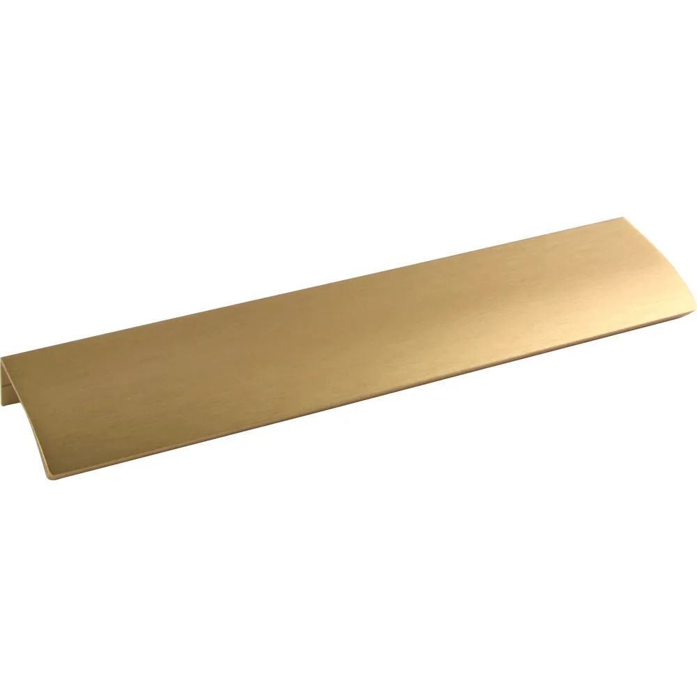 Furnipart Griffleiste Edge Straight LA 2x160,Länge 350 mm,Aluminium messing matt gebürstet