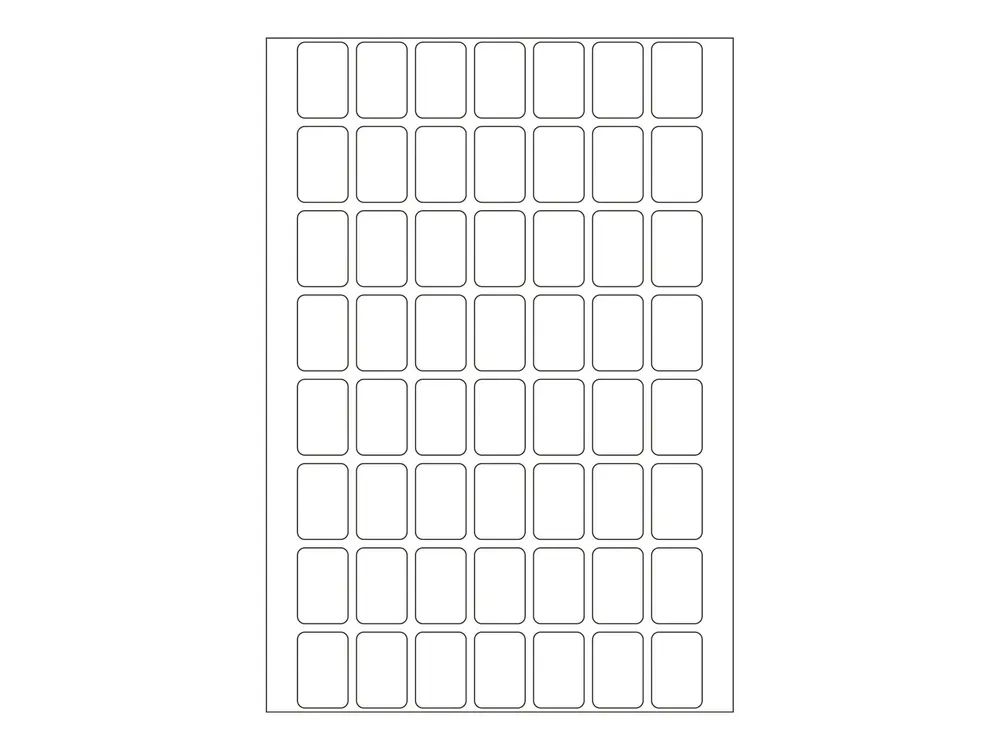 HERMA Permanenter Klebstoff - weiß - 12 x 18 mm 1792 Etikett(en) (32 Bogen x 56)