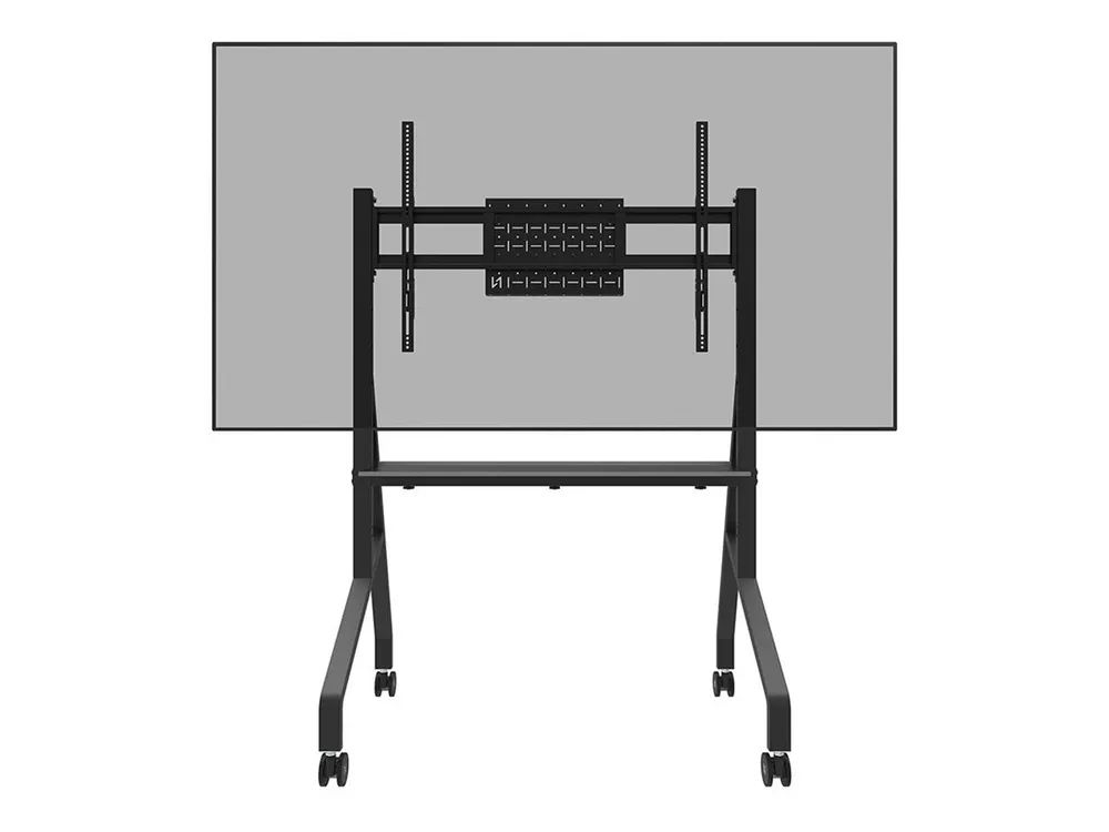 Neomounts FL50-525BL1 - Wagen - robust - für Flachbildschirm - Bodenständer - verriegelbar - Stahl - Schwarz - Bildschirmgröße: 139.7-218.4 cm (55"-86")