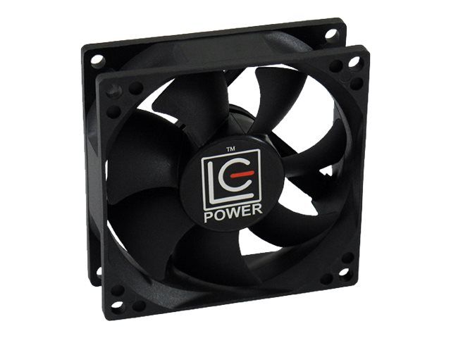 LC-Power Gehäuselüfter - 80 mm - Schwarz