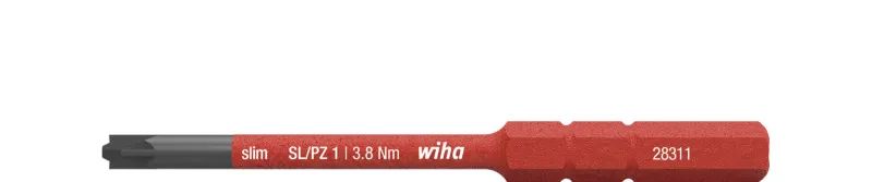 WIHA WERKZEUGE Bit slimBit electric PlusMinus/Pozidriv SL/PZ1x75mm
