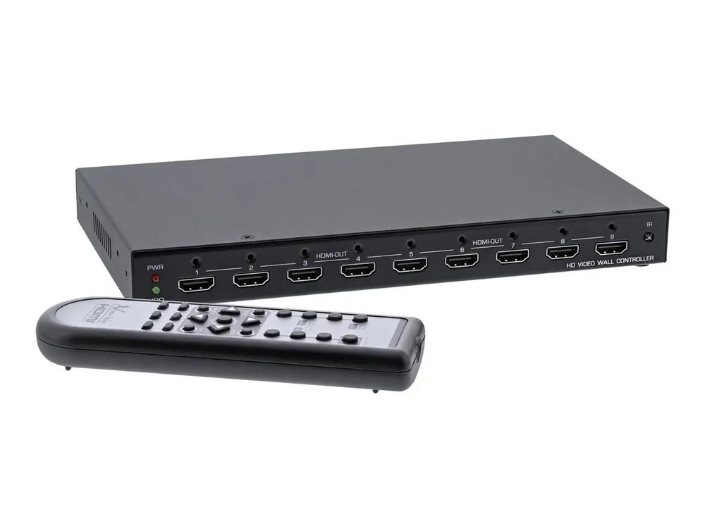 InLine HDMI Videowand Verteiler 1 auf 9 - Full-HD