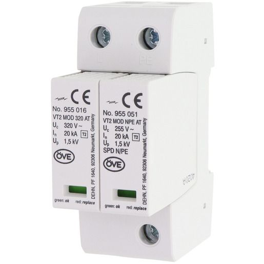 Dehn ÜB.SP.ABL. TYP 2 SPD VT2 / DEHN VT2 M TT 2P 320 AT 955131