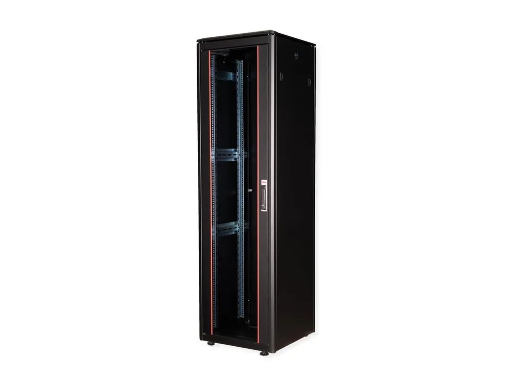 ROLINE Pro - Schrank Netzwerkschrank - mit Glastür, 600 x 600 mm (B x T)
