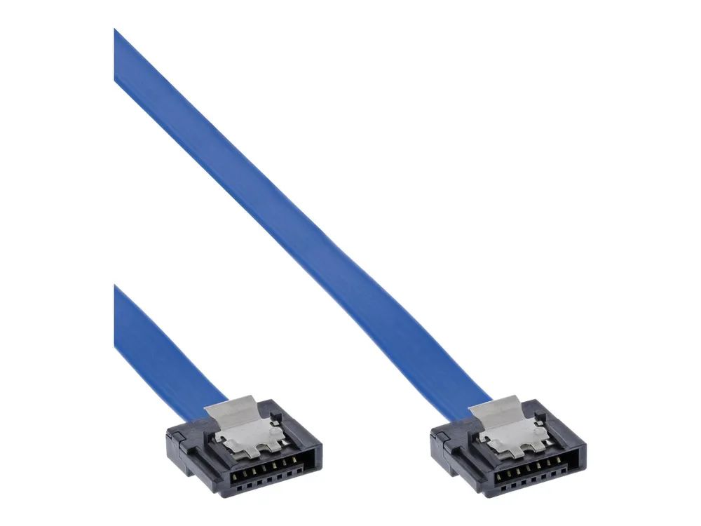 InLine SATA 6Gb/s Anschlusskabel klein - mit Sicherheitslasche - 0,3m
