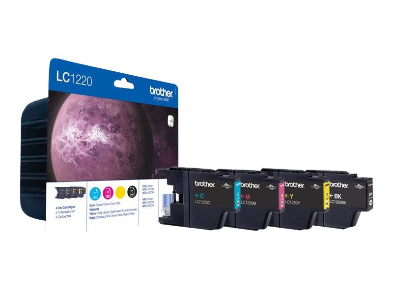 Brother LC1220VALBP - 4er-Pack - Schwarz, Gelb, Cyan, Magenta