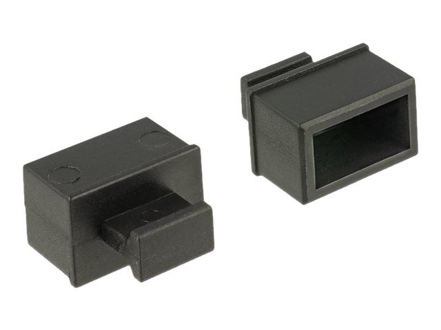 Delock Dust Cover for SFP - Schutzumschlag - Schwarz (Packung mit 10)