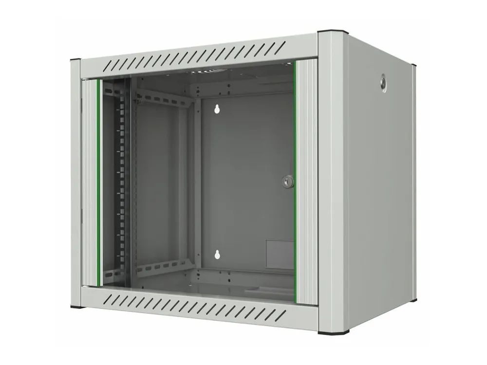 Lanview by Logon - Schrank Netzwerkschrank - 60 x 45, pro - geeignet für Wandmontage - weiß, RAL 7035 - 9U - 48.3 cm (19")