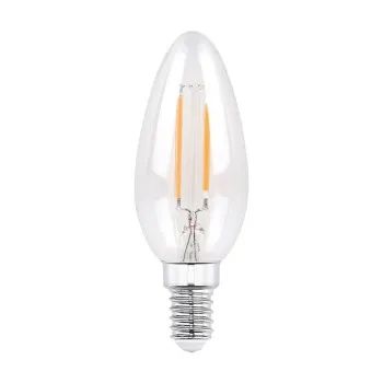 Hama LED-Filamentlampe, E14, 250lm ersetzt 25W, Kerze B35, klar, Warmweiß