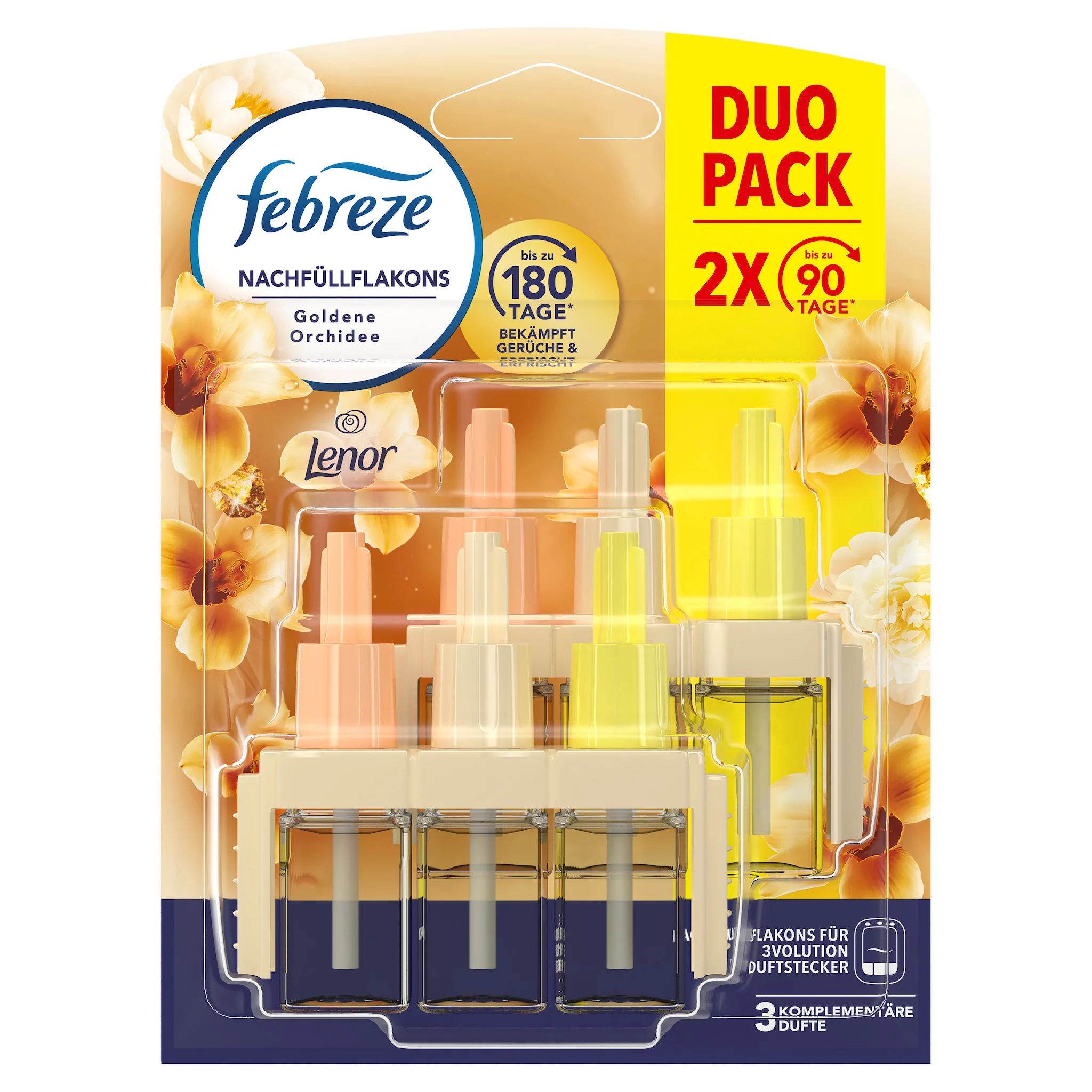 Febreze 3Volution Nachfüllflakon Lenor Goldene Orchidee Duo, 40ml