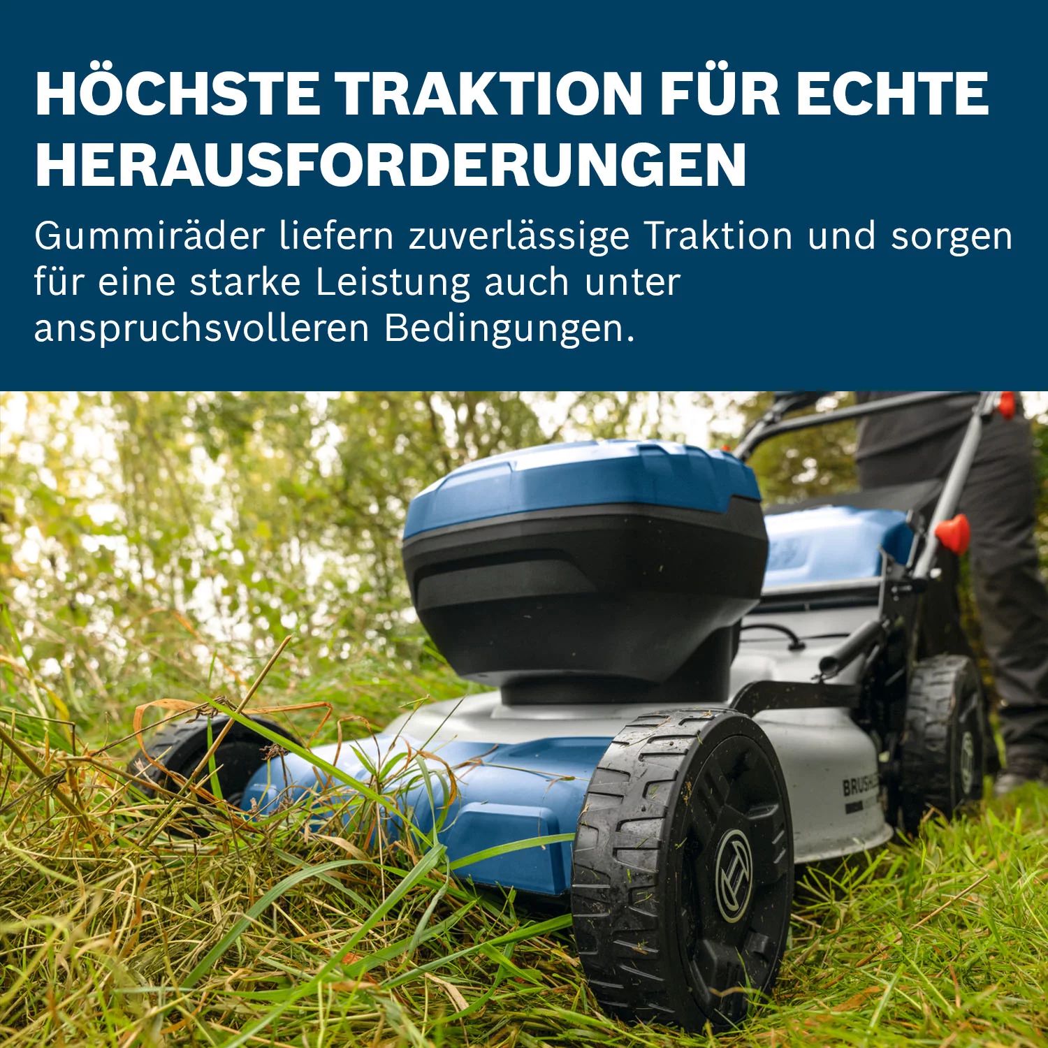 Bosch GRA18V2-46SP Akku-Rasenmäher inkl. Mulch-Stopfen