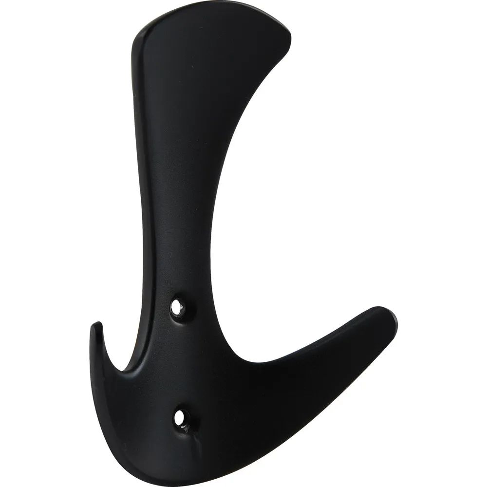 Alles im Griff Mantelhaken Tegua Breite 74 mm, Höhe 104 mm, Zinkdruckguss schwarz matt