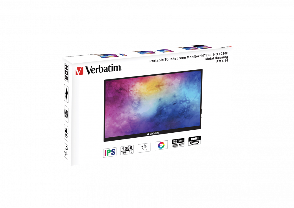 Verbatim PMT-14 - LED-Monitor - 35.6 cm (14")