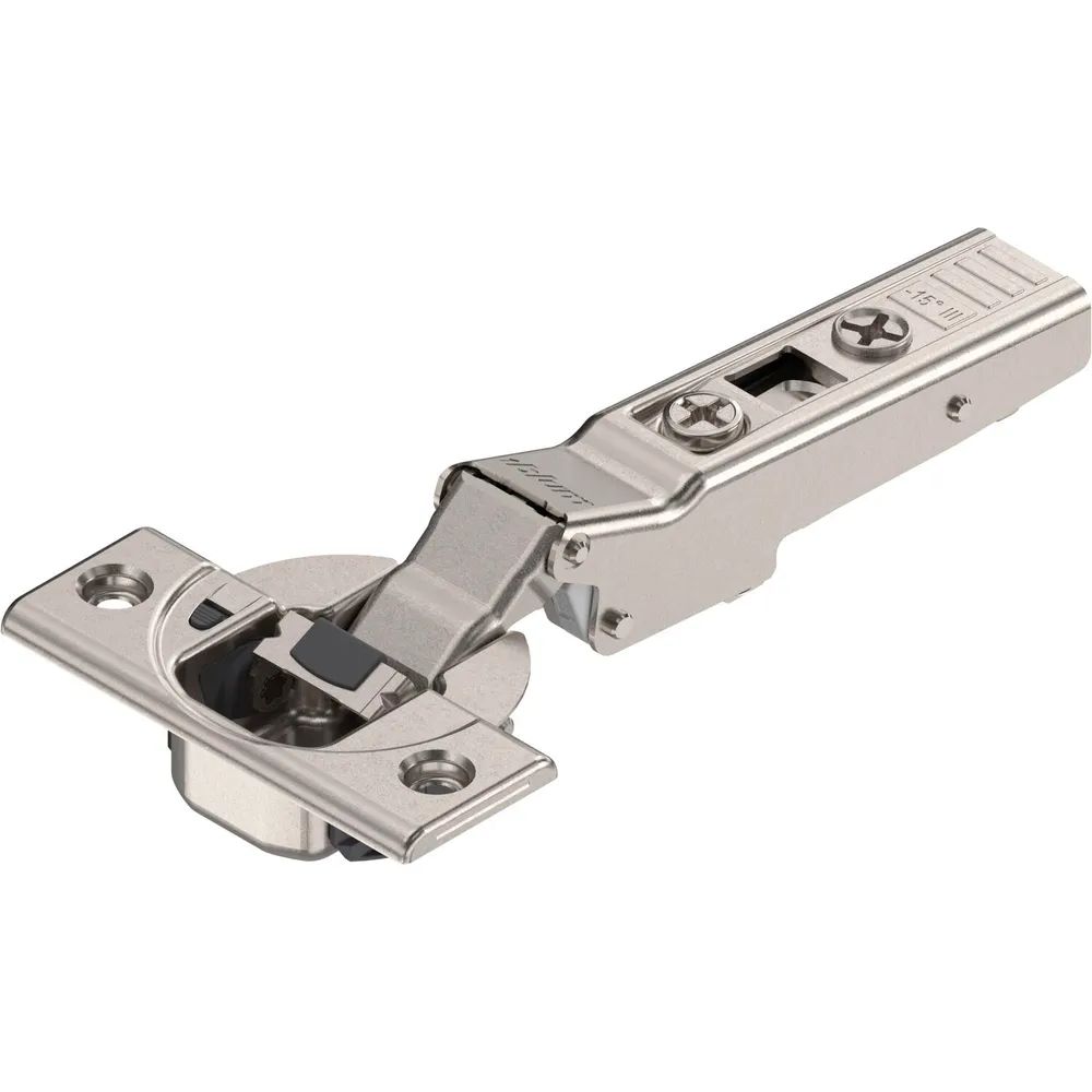 BLUM CLIP top BLUMOTION Winkelscharnier -15° III, max. aufschlagend, Schrauben