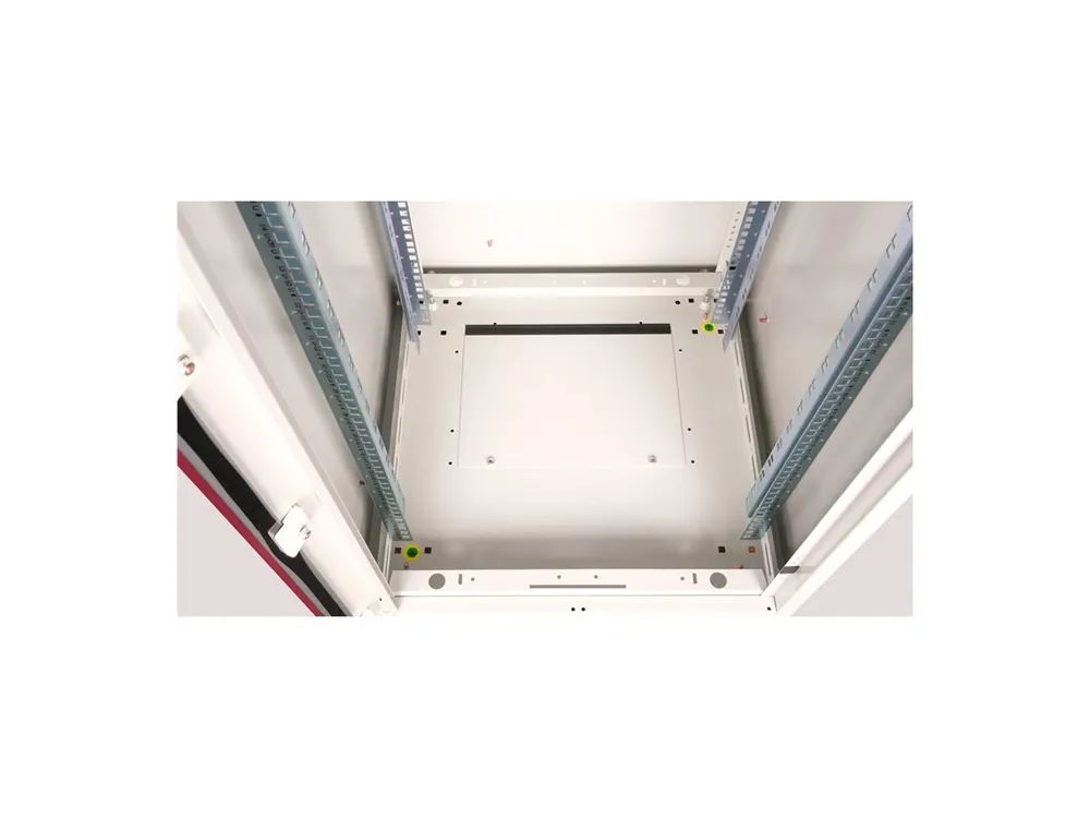 ROLINE Basic - Schrank Netzwerkschrank - Glas Tür, 600x800 BxT - RAL 7035, Hellgrau - 22U - 48.3 cm (19")
