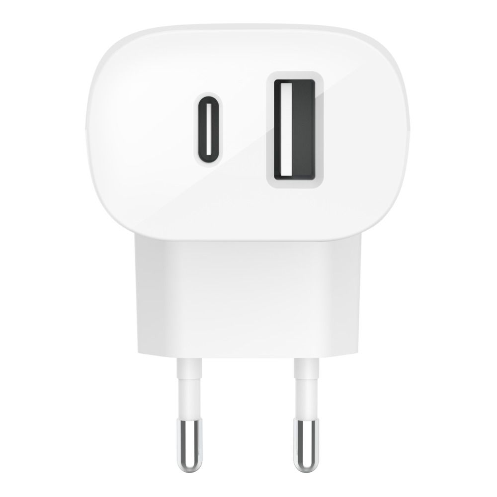 Belkin BoostCharge - Netzteil - 37 Watt - PD 3.0 - 2 Ausgabeanschlussstellen (USB, 24 pin USB-C)