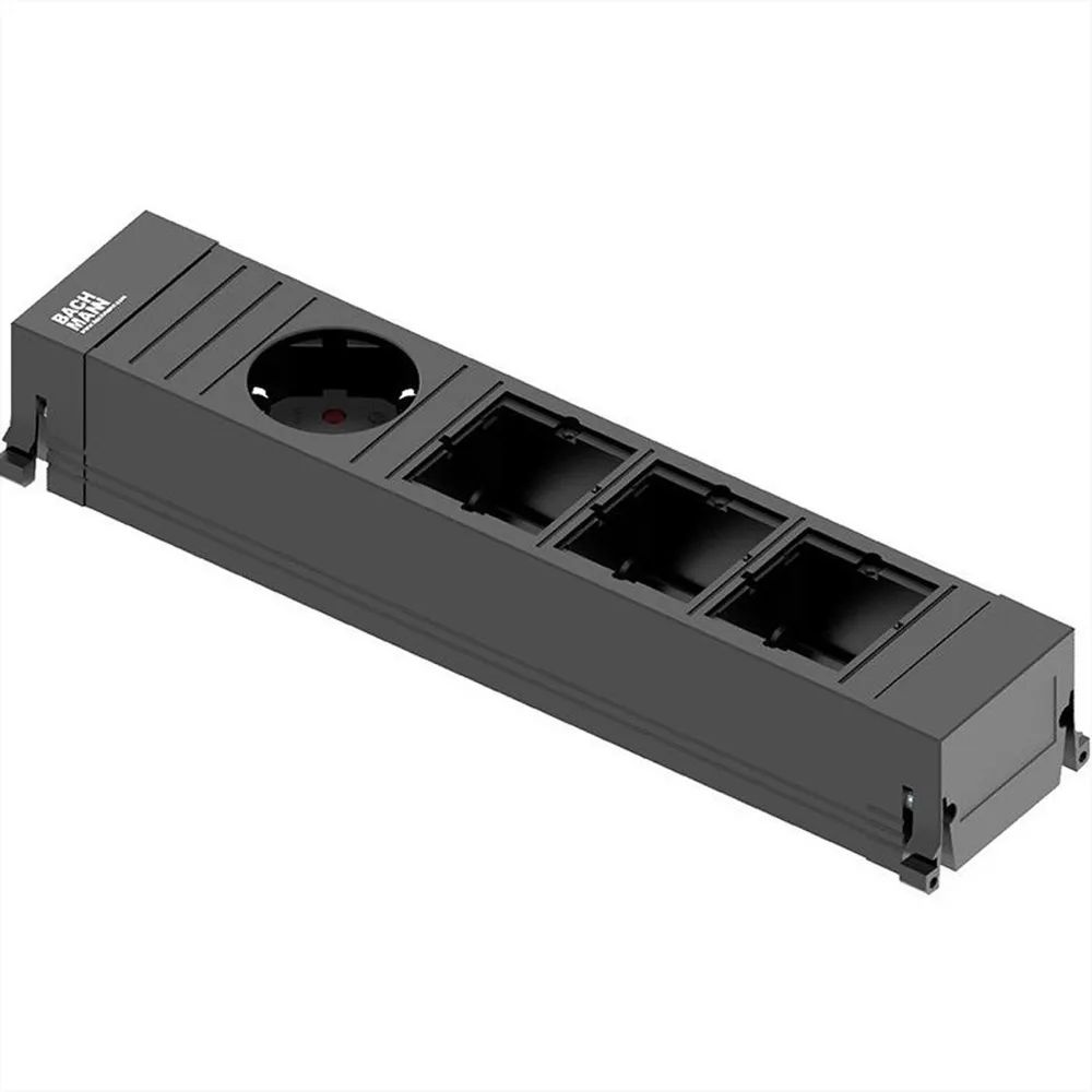 BACHMANN POWER FRAME Medium 1x Schutzkontakt 3x ABD, Kunststoff