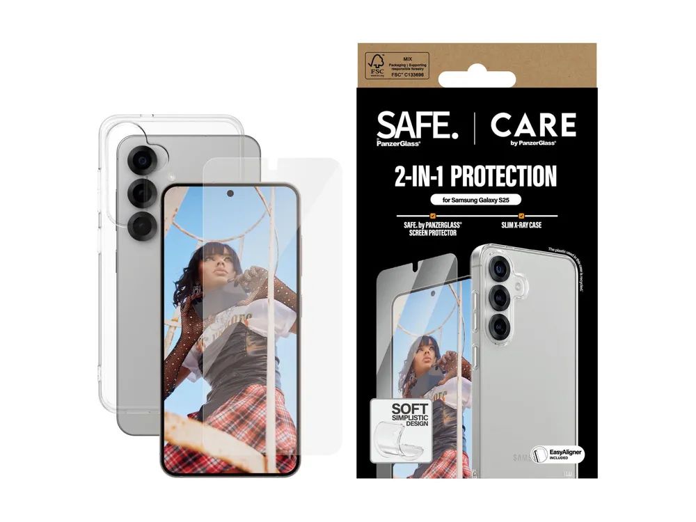 PanzerGlass CARE by PanzerGlass X-Ray - Hintere Abdeckung für Mobiltelefon - 2-in-1 - 100 % recyceltes thermoplastisches Polyurethan (TPU)